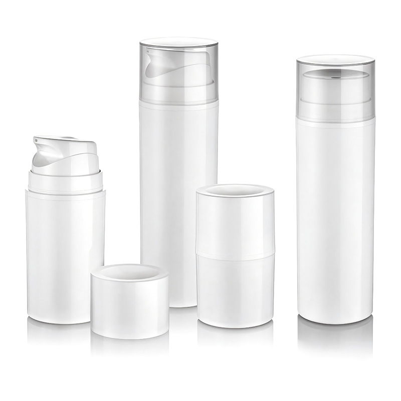 Bottiglia airless in plastica di dimensioni standard