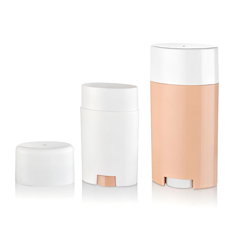 Contenitore per stick deodorante ovale in plastica con capacità di 50 grammi/75 grammi