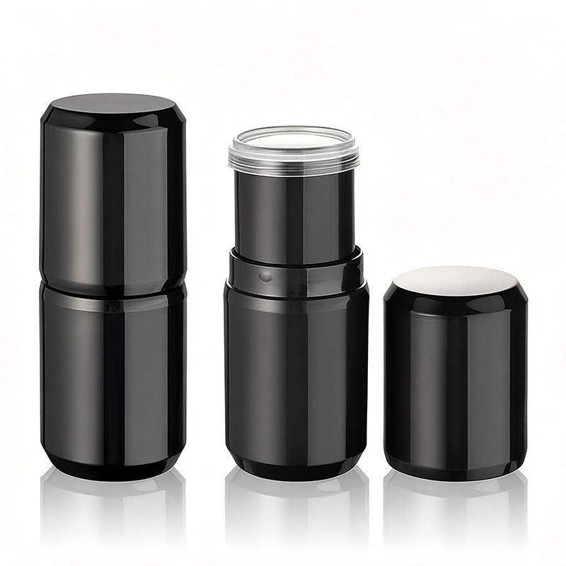 Deodorante stick evidenziatore rotondo in plastica di formato mini da 6 grammi